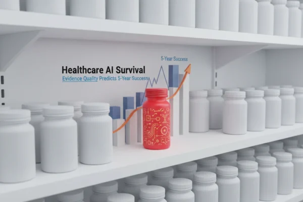 Healthcare AI Survival: Evidence Quality Predicts 5-Year Success